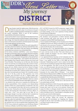 Rotaract District 9125 Nigeria Monthly Newsletter for September 2012