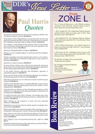 Rotaract District 9125 Nigeria Monthly Newsletter for September 2012