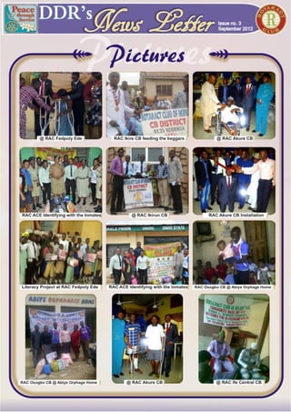 Rotaract District 9125 Nigeria Monthly Newsletter for September 2012