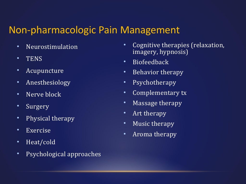 Pain Management (General concepts and primary discussions)