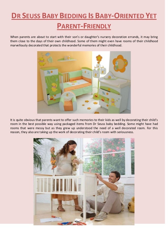 Dr Seuss Baby Bedding Is Baby Oriented Yet Parent Friendly