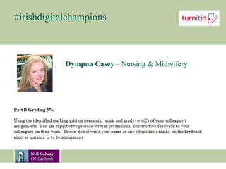 #irishdigitalchampions
Dympna Casey – Nursing & Midwifery
 