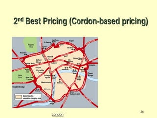 2nd Best Pricing (Cordon-based pricing)

London

26

 