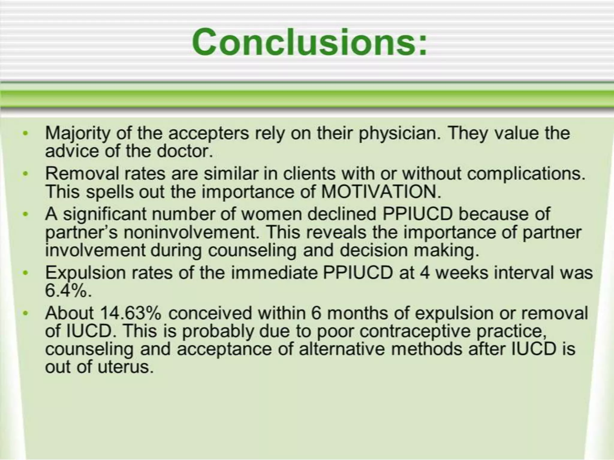 Evaluation of safety, efficacy, and expulsion of PPIUCD