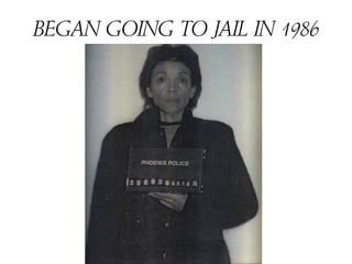BEGAN GOING TO JAIL IN 1986
 