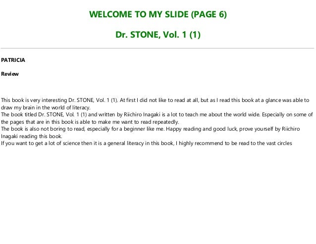 Ebook Dr Stone Vol 1 1 Full Online Ebook Dr Stone Vol 1 1 Full Online