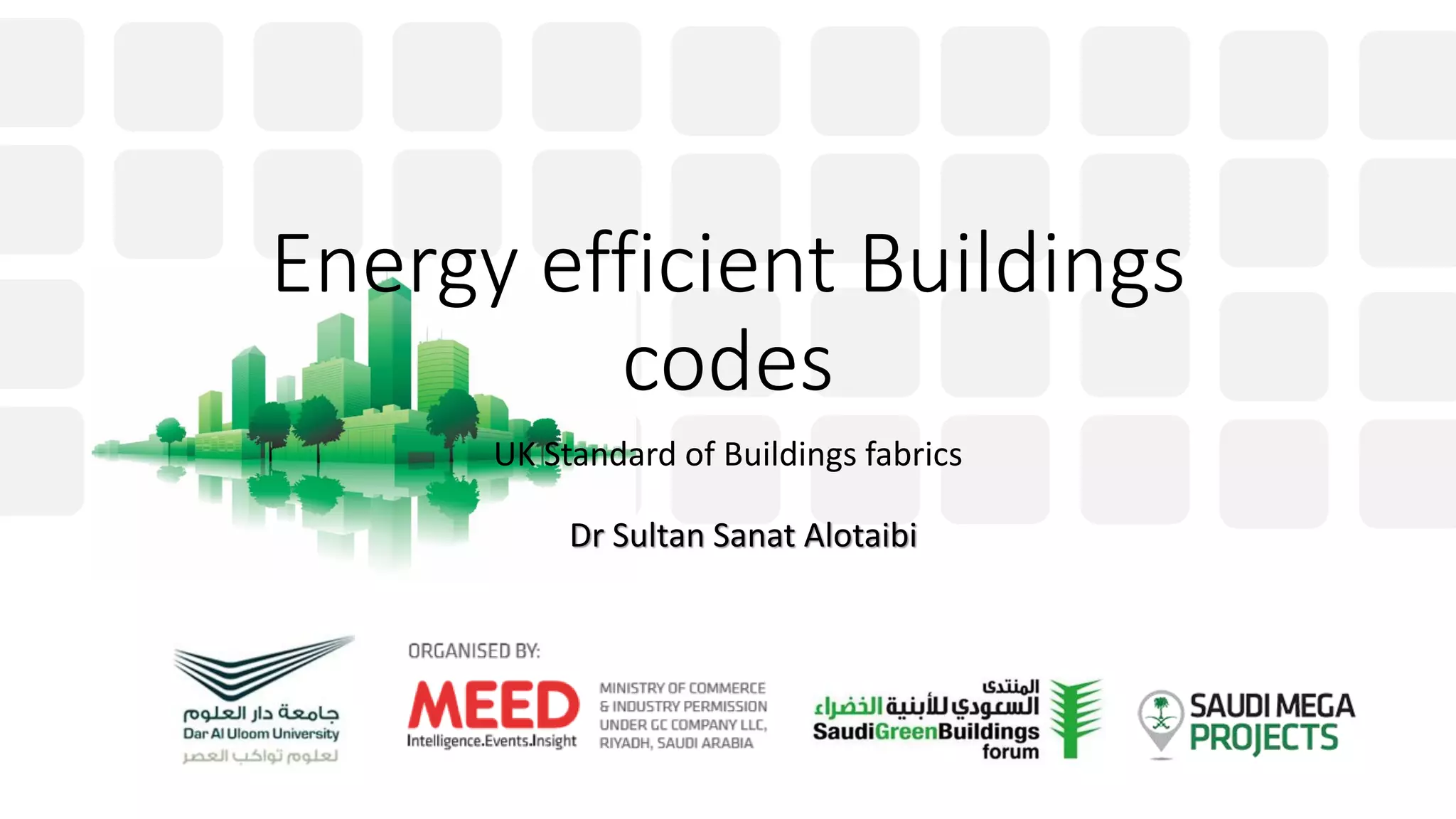 Energy Efficient Buildings Codes PPT