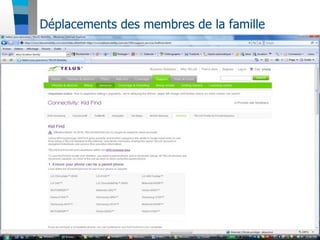 Déplacements des membres de la famille
 