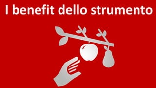 I benefit dello strumento

Duepuntozero DOXA 2014

 
