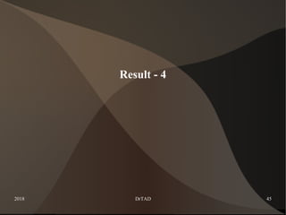 2018 DrTAD 45
Result - 4
 