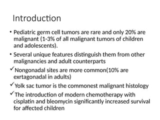 germ cell tumors.introduction and principles in the mamangment | PPTX