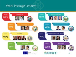 Co-funded
by the Third Health Programme
of the European Union
18
Work Package Leaders
 