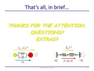 That’s all, in brief…
THANKS FOR THE ATTENTION.
QUESTIONS?
EXTRAS?
22C.A. Gonano, R.E. Zich
 