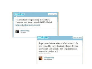 Drufabriek en Twitter: Een korte handleiding