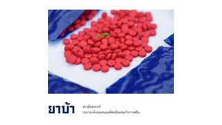 สารสังเคราะห์
ประกอบด้วยเมทแอมฟีตะมีนผสมกับกาเฟอีน
 