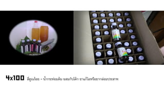 สี่คูณร้อย = น้ากระท่อมต้ม ผสมกับโค้ก ยาแก้ไอหรือยากล่อมประสาท
 