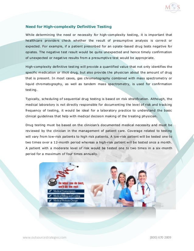 DrugTesting Are You Compliant with the Billing Procedures?