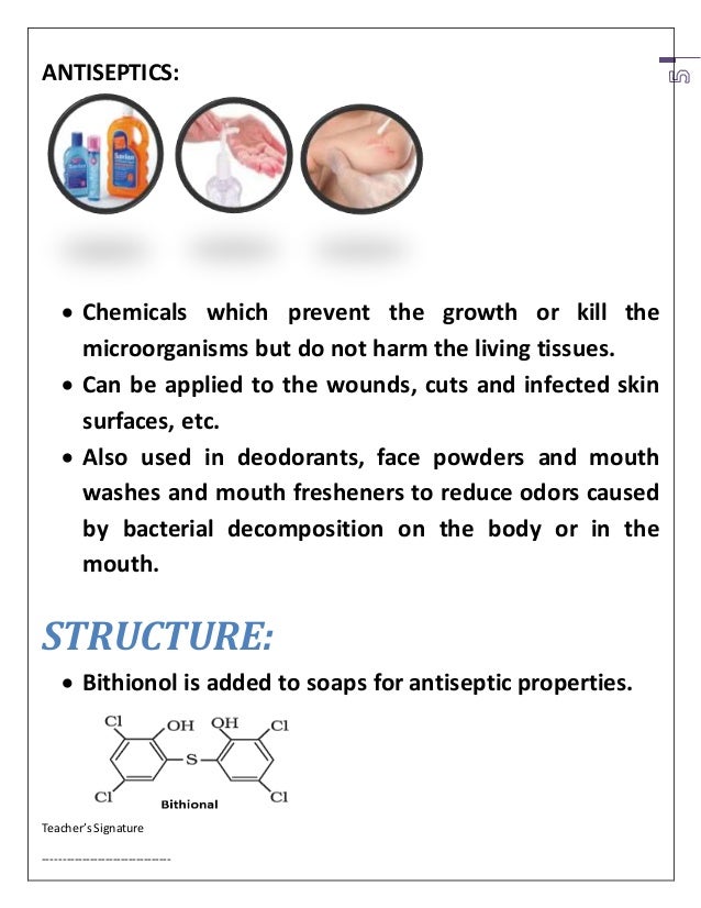 chemicals in medicines