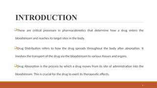Comprehensive Overview of Drug Absorption and Distribution in ...