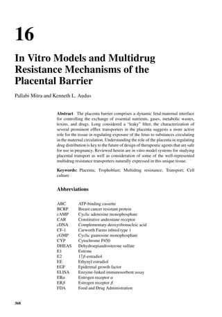 Drug Absorption Studies  2008