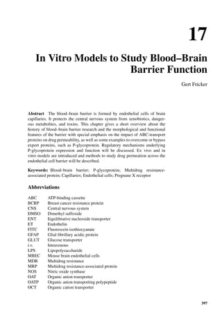 Drug Absorption Studies  2008
