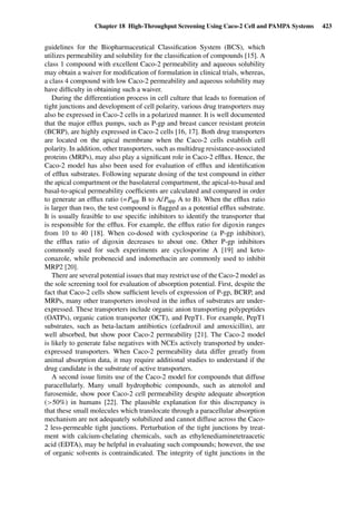 Drug Absorption Studies  2008