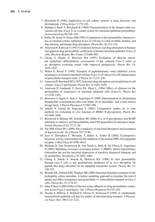 Drug Absorption Studies  2008