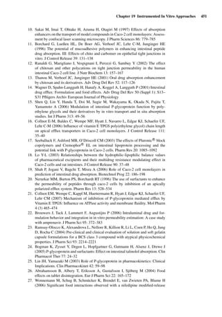 Drug Absorption Studies  2008