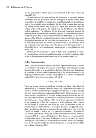 Drug Absorption Studies  2008