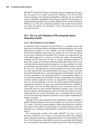 Drug Absorption Studies  2008