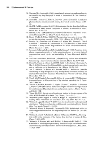 Drug Absorption Studies  2008