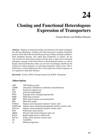 Drug Absorption Studies  2008