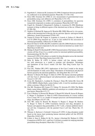 Drug Absorption Studies  2008