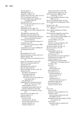 Drug Absorption Studies  2008