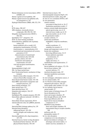 Drug Absorption Studies  2008