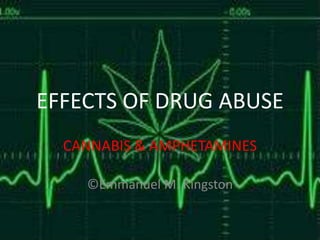 EFFECTS OF DRUG ABUSE
CANNABIS & AMPHETAMINES
©Emmanuel M. Kingston

 