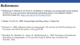 Drug abuse among young people.pptx. .. | PPTX