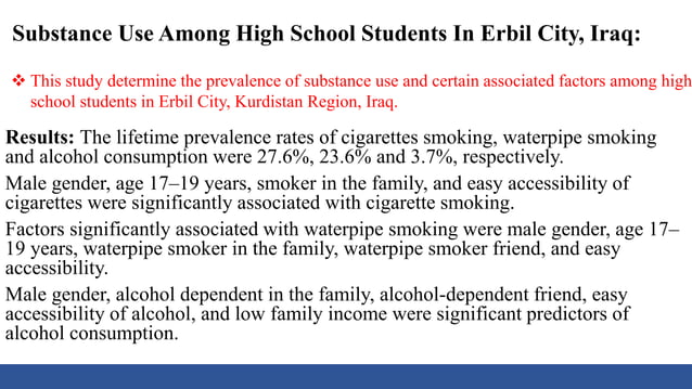 Drug abuse among young people.pptx. .. | PPTX | Illegal Drugs, Tobacco ...