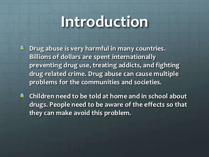 drug and alcohol abuse essay introduction