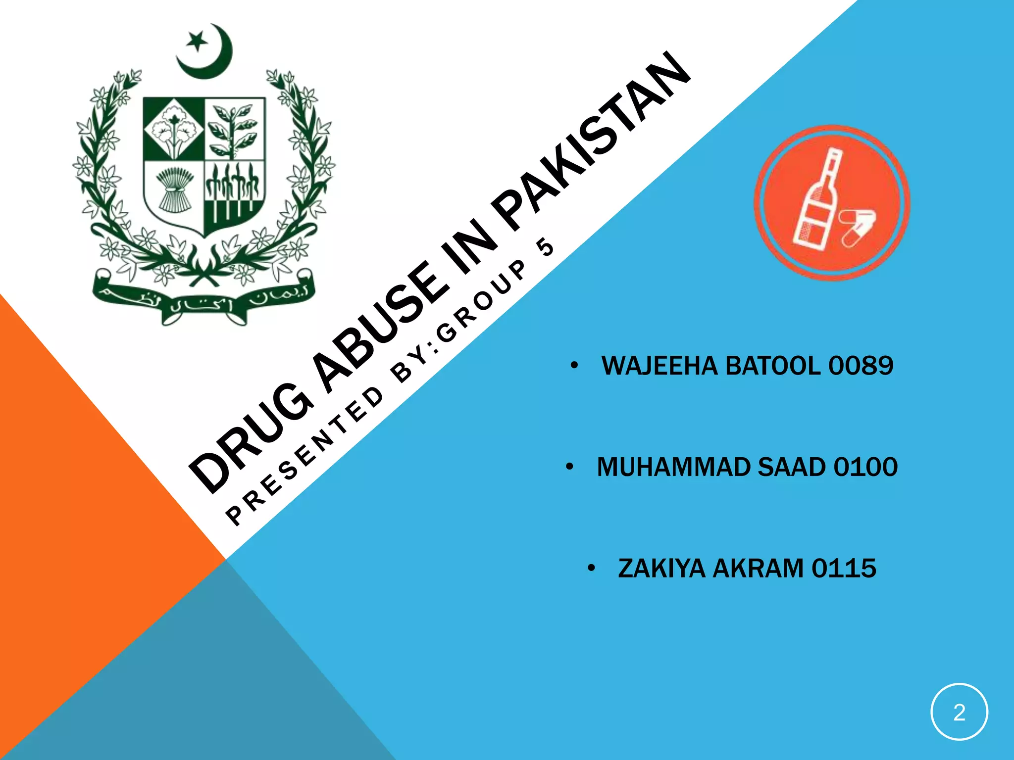 Drug abuse in Pakistan | PPTX
