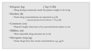 drug action, dosage & MEASUREMENT.pptx