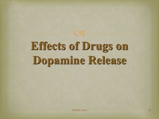  
Effects of Drugs on 
Dopamine Release 
Mohsin Aziz 22 
 