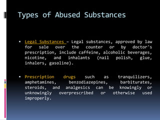 Drug addiction a& dependence | PPTX