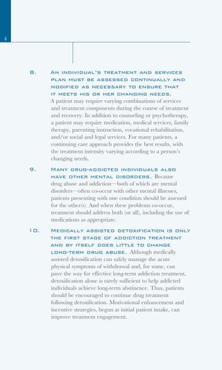 Principles of Drug Addiction Treatment | PDF