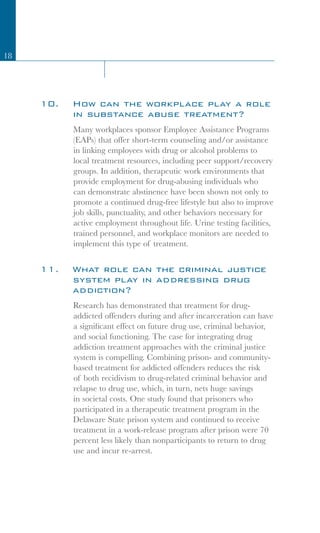 Principles of Drug Addiction Treatment | PDF
