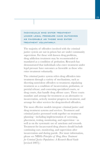 Principles of Drug Addiction Treatment | PDF