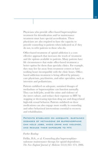 Principles of Drug Addiction Treatment | PDF