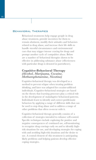 Principles of Drug Addiction Treatment | PDF