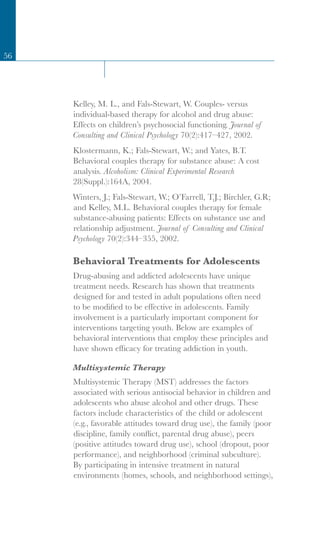 Principles of Drug Addiction Treatment | PDF