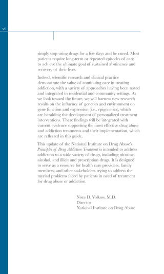 Principles of Drug Addiction Treatment | PDF